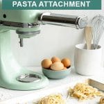 Pinterest image for Kitchenaid pasta attachment