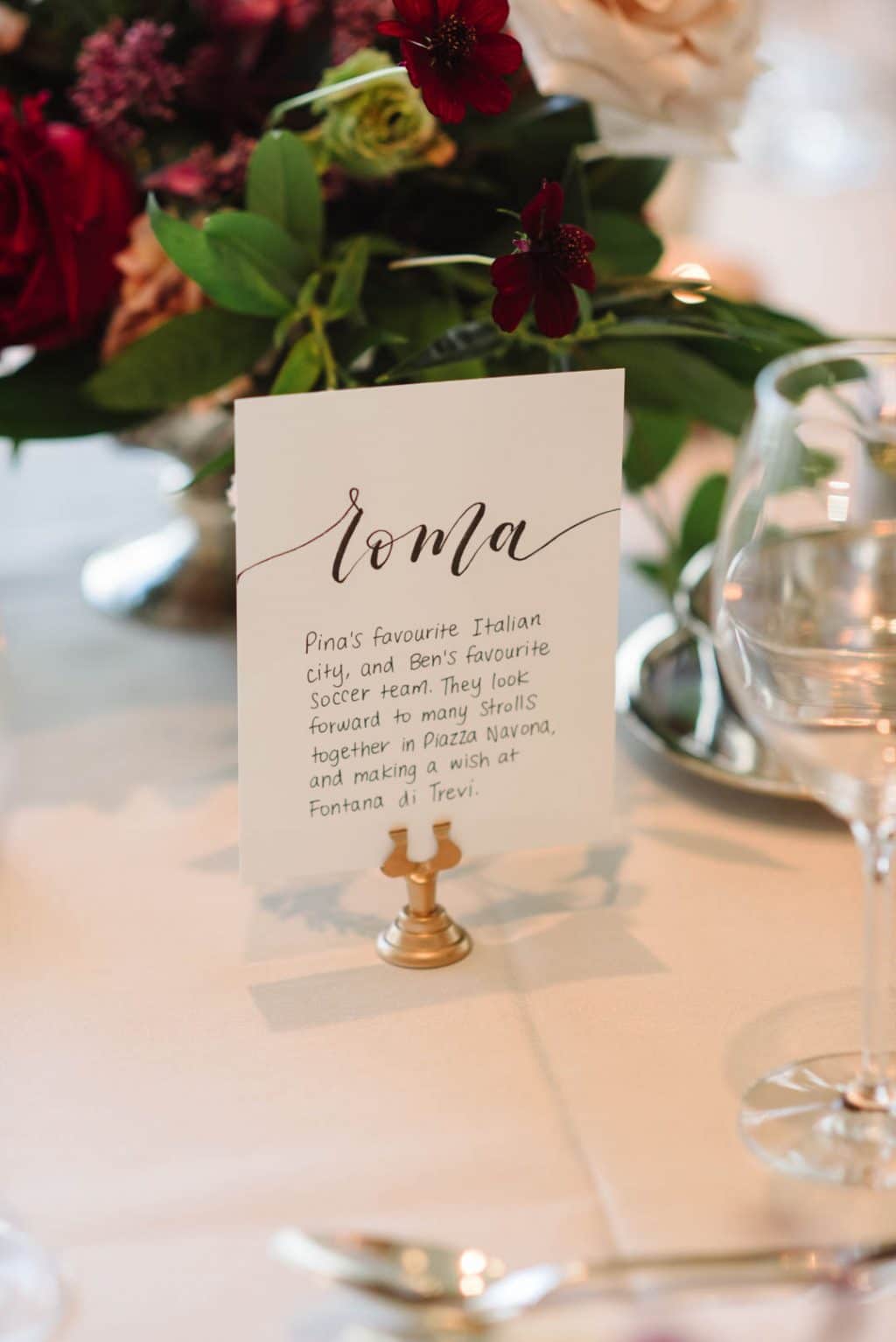 Wedding table name