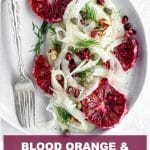 Pinterest image for fennel salad with blood oranges