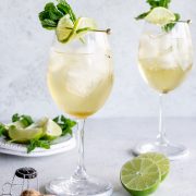 Hugo Cocktail - Delicious Elderflower and Prosecco Drink! - Pina Bresciani
