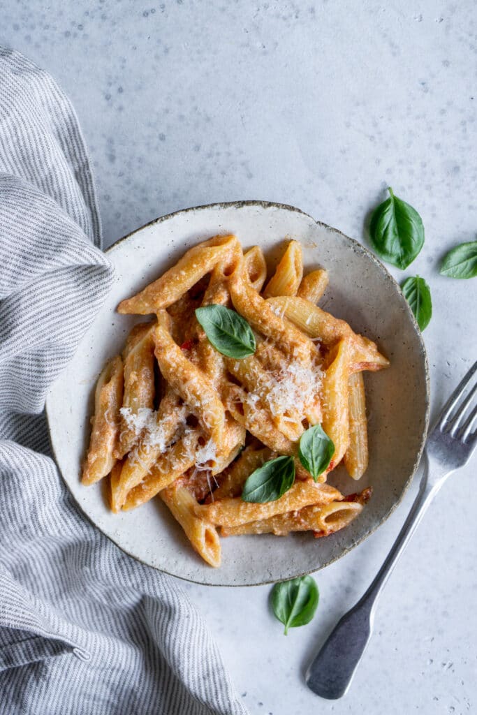 Pasta With Ricotta And Tomato Sauce Pina Bresciani