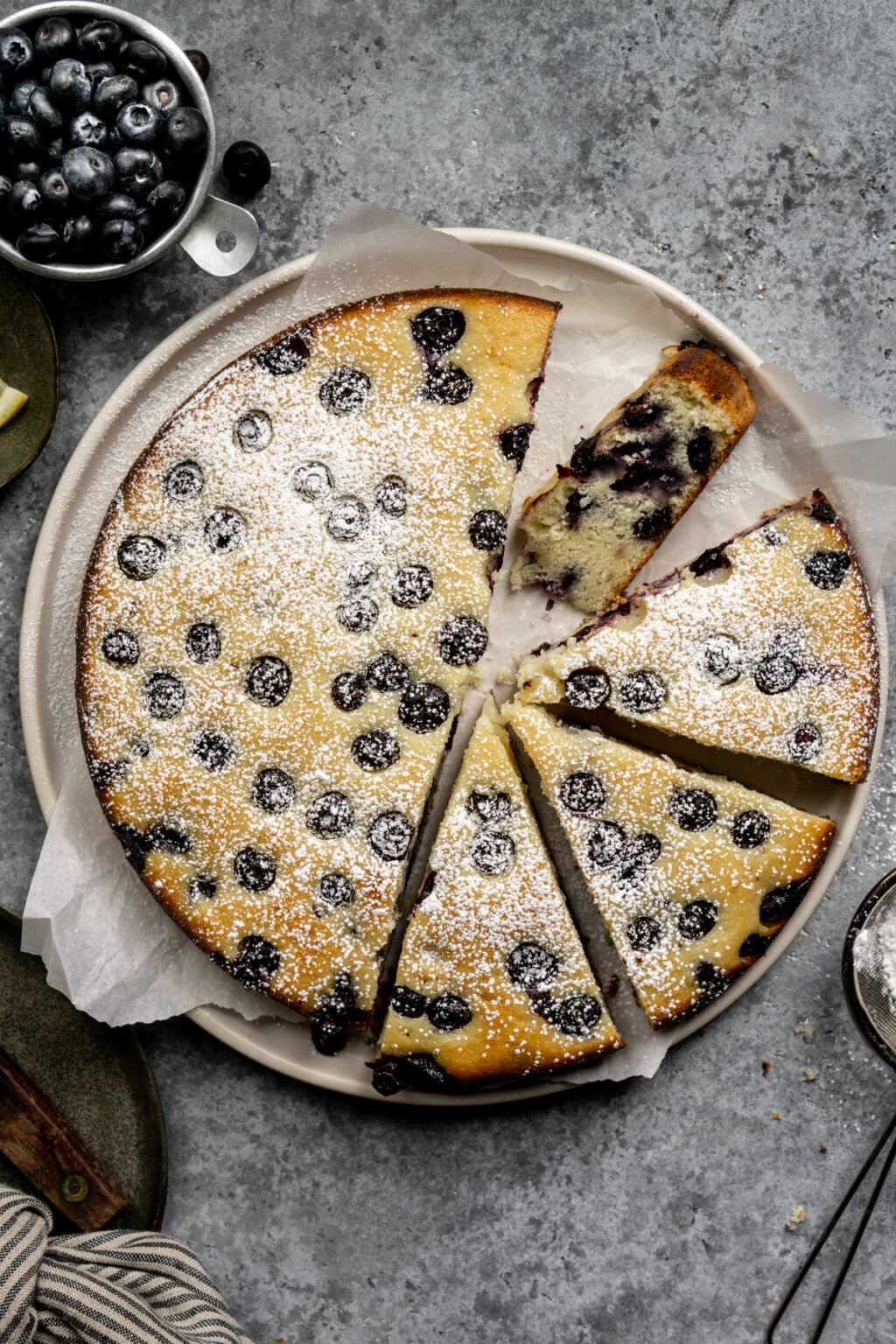 Easiest Ever Lemon Blueberry Ricotta Cake - Pina Bresciani