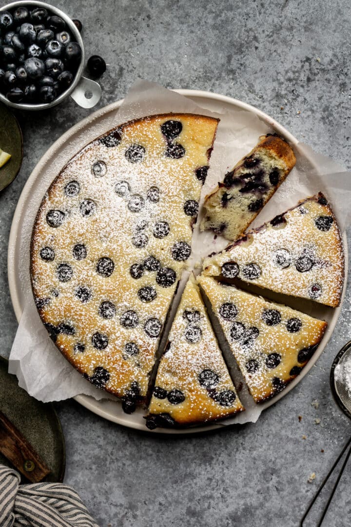 Easiest Ever Lemon Blueberry Ricotta Cake - Pina Bresciani