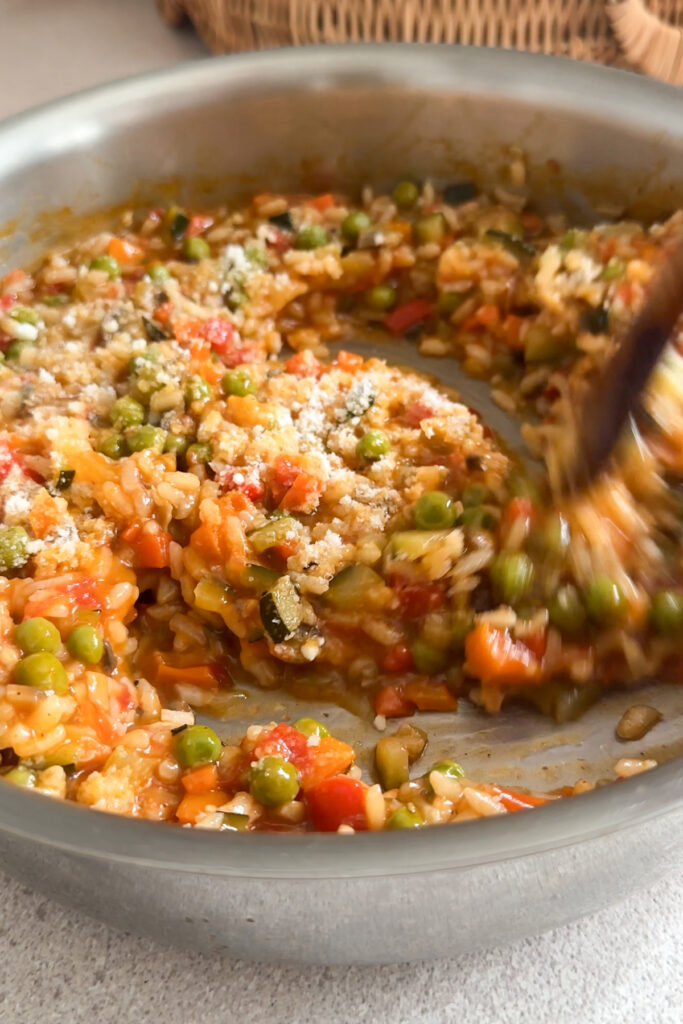 Mom’s Mixed Vegetable Risotto with Tomatoes - Pina Bresciani
