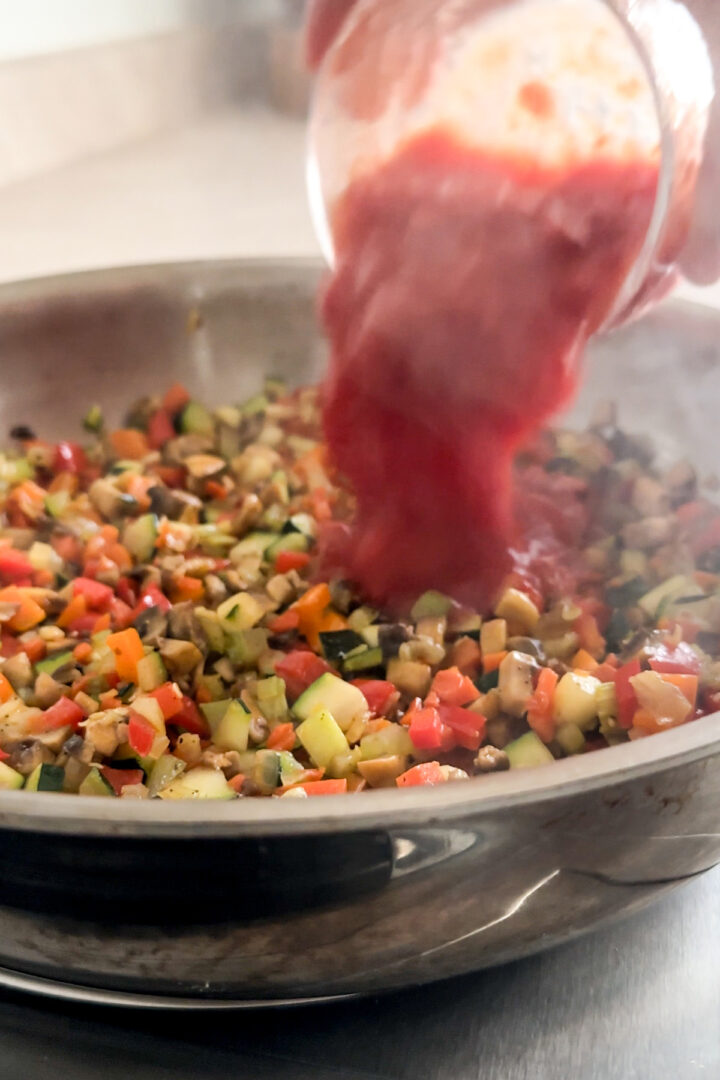 Mom’s Mixed Vegetable Risotto with Tomatoes - Pina Bresciani