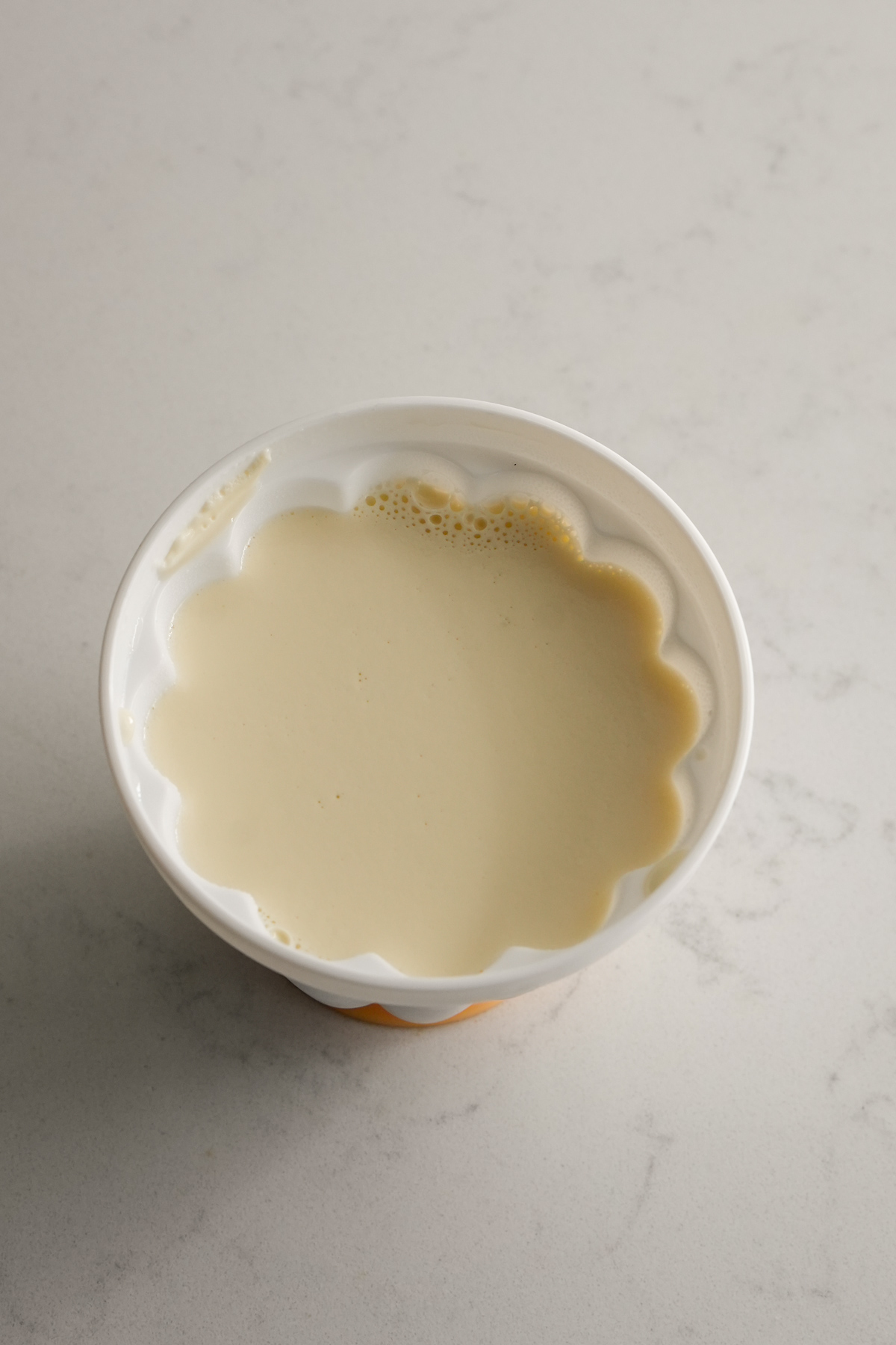 Panna cotta in a mold